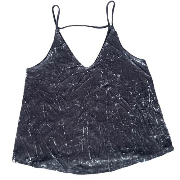 American Eagle Women's M Velvet Cami Tank Top Grunge Fairy‎ Festival Punk Emo - Picture 1 of 5